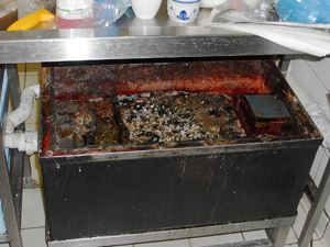 Poorly maintained greasetrap