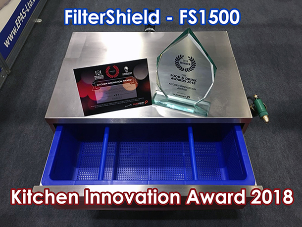 FilterShield Wins at the Kitchen Innovation Awards 2018